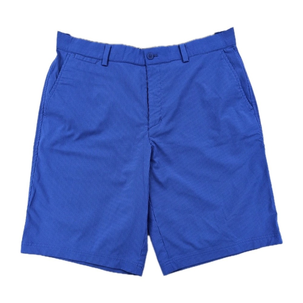 Nike Golf Tour Performance Mens 34 Dri Fit Blue Striped Sport Shorts 639802-404